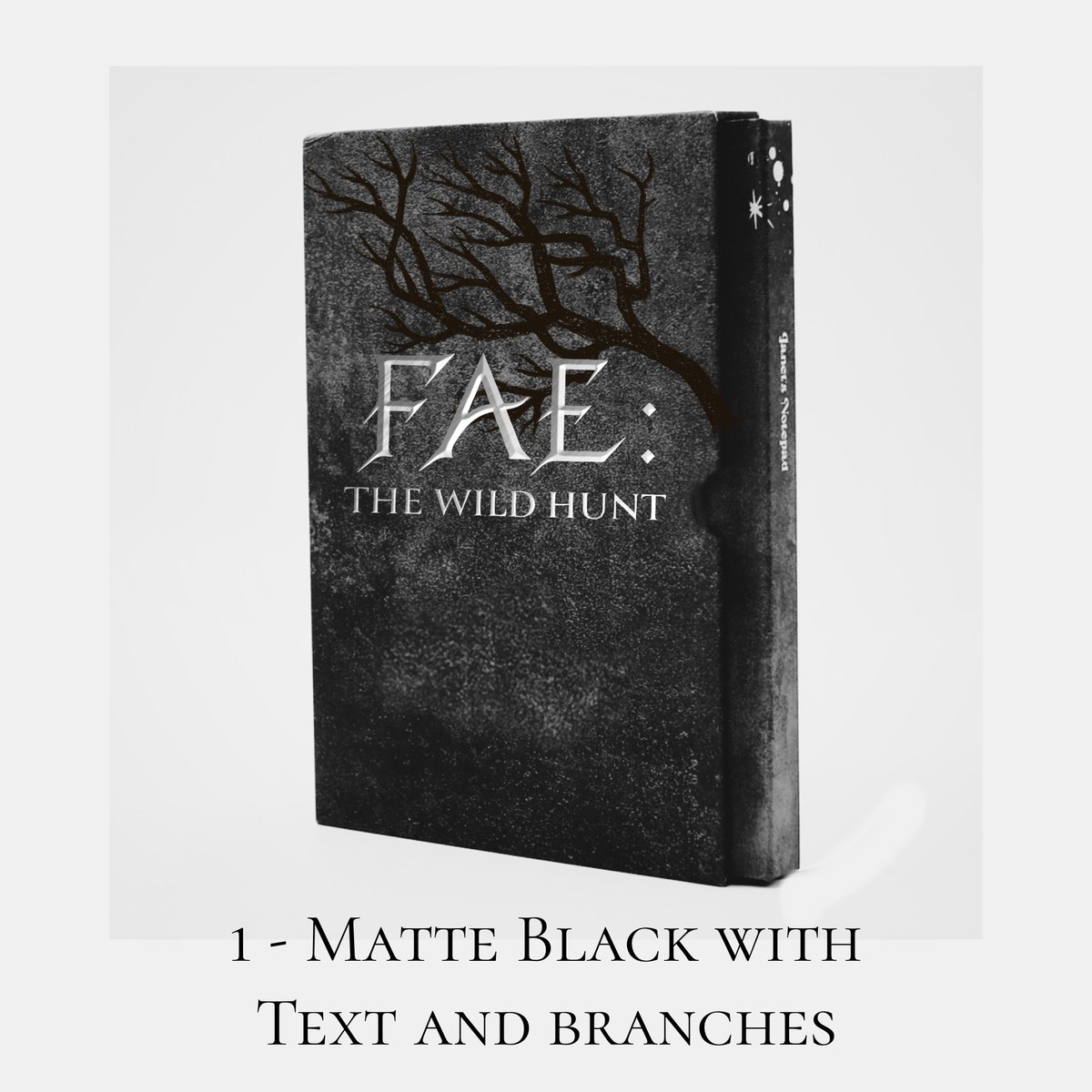 GrayAustin's tweet image. We now have slips-cases available on the #kickstarter. Which would you guys go for?
1: Matte only
2: Matte with branches
3: Matte with branches and moon
(if you haven't checked out the kickstarter yet here is the link: bit.ly/4ixmuEF)