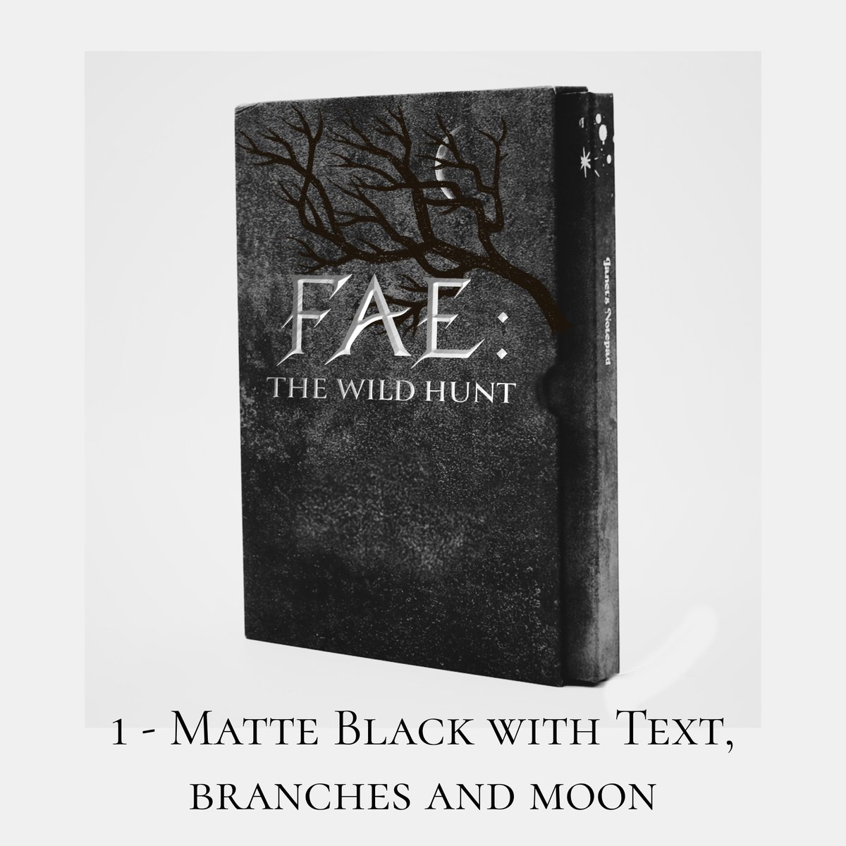 GrayAustin's tweet image. We now have slips-cases available on the #kickstarter. Which would you guys go for?
1: Matte only
2: Matte with branches
3: Matte with branches and moon
(if you haven't checked out the kickstarter yet here is the link: bit.ly/4ixmuEF)