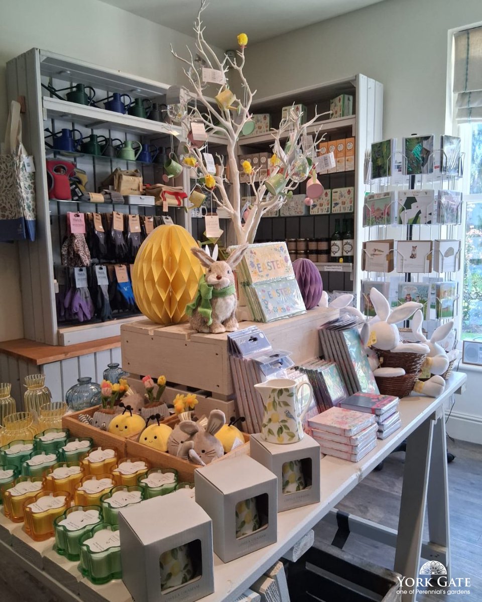 YorkGateGarden's tweet image. Looking for a little Easter treat? 🌼

Pop into our York Gate gift shop for garden-inspired gifts, stationery, tools &amp;amp; more 🐣🌿

Or shop online &amp;amp; support @PerennialGRBS with every purchase:
shop.perennial.org.uk/collections/sp…
#PerennialsGardens #EasterGifts #Adel