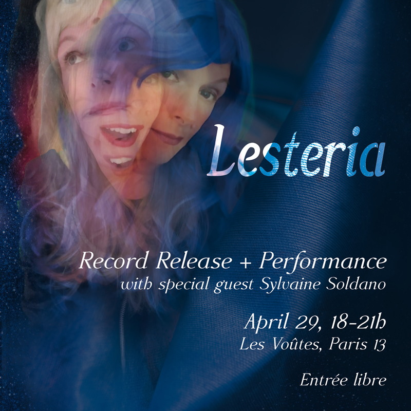 We're excited to announce the upcoming release of <a href="/LesteriaSounds/">Lesteria</a>'s album, Spatium! Join us at the release party (April 29 Les Voûtes, Paris) for live performances by L and special guest, dancer Sylvaine Soldano. And grab this limited edition blue marble vinyl! (100 copies only)