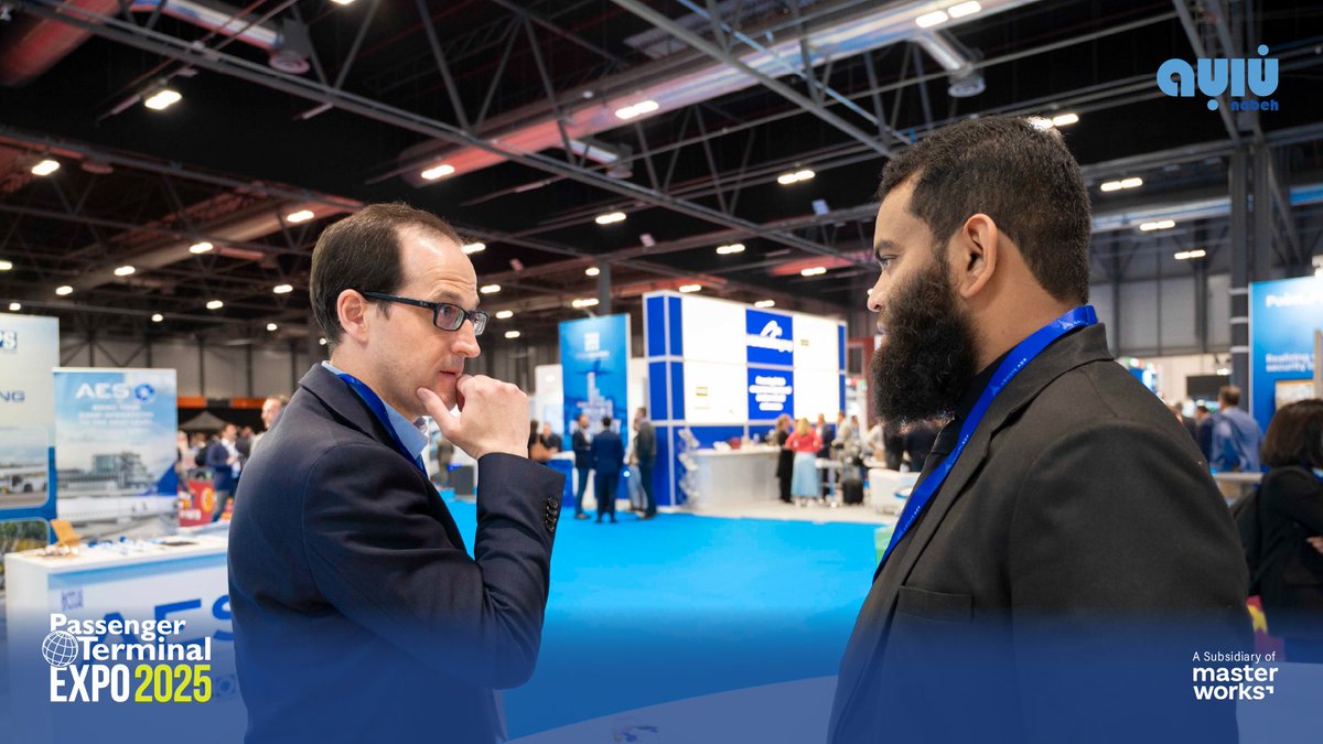 MasterWorks_SA's tweet photo. From KSA 🇸🇦 to Spain 🇪🇸, Day 1 at the Passenger Terminal EXPO & CONFERENCE ✈️ .
We’re excited to showcase Baseer, a Saudi tech product revolutionizing aviation operations with intelligent technologies, and look forward to new opportunities to enhance airport operations and passenger experiences.

#Nabeh at #PTExpoConf
#AirportInnovation #BaseerTMS #AviationTechnology #MasterWorks ✈️