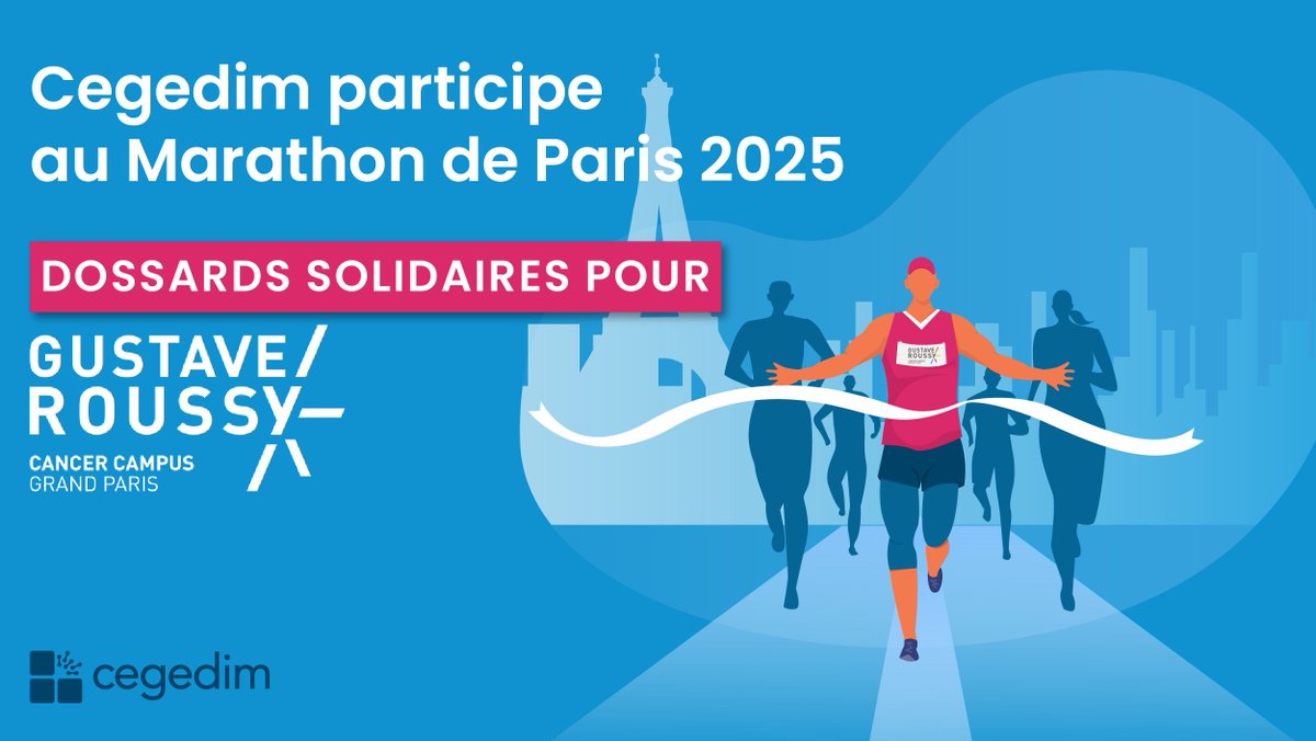 Cegedim Group (@cegedimgroup) on Twitter photo J-5 avant le départ du #MarathonDeParis 🏃♂️
Le 13 avril, Cegedim se mobilisera pour soutenir <a href="/GustaveRoussy/">Gustave Roussy</a> dans sa lutte contre le cancer🎗
Nos collaborateurs iront au-delà de la performance pour financer la recherche.
Restez connectés ! 🔔
<a href="/parismarathon/">Schneider Electric Marathon de Paris</a> J-5 avant le départ du #MarathonDeParis 🏃♂️
Le 13 avril, Cegedim se mobilisera pour soutenir <a href="/GustaveRoussy/">Gustave Roussy</a> dans sa lutte contre le cancer🎗
Nos collaborateurs iront au-delà de la performance pour financer la recherche.
Restez connectés ! 🔔
<a href="/parismarathon/">Schneider Electric Marathon de Paris</a>