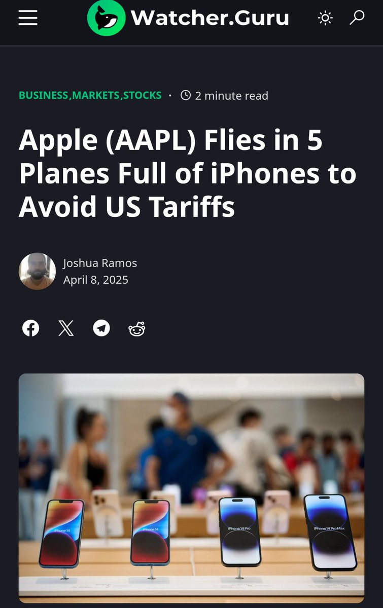 Mir fällt gar kein Wort mehr  dafür ein, was hier gerade passiert 🙈 
watcher.guru/news/apple-aap…