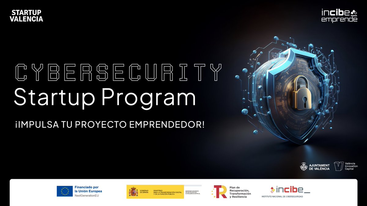 Startup_VLC's tweet image. 🚀 Impulsa tu startup con el #CybersecurityStartupProgram
Su programa, organizado por @INCIBE y Startup Valencia, te da la oportunidad de llevar tu proyecto al siguiente nivel y optar a 5.000€ en premios 🏆
Inscríbete ya, plazas limitadas 👀 programs.startupvalencia.org/cybersecurity-…