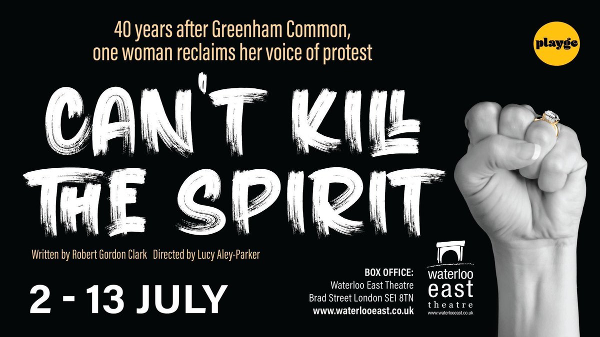It's time to be an upstander, not a bystander... Join us this July at @waterlooeast for 'Can't Kill The Spirit' - a vital new play by Robert Gordon Clark, directed by Lucy Aley-Parker. Book your tickets now: waterlooeast.co.uk/cant-kill-the-… 

#londontheatre #newwriting #offwestend