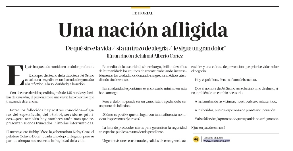 JuLiOCuRY's tweet photo. Sobrecogedor editorial de hoy de @ListinDiario y @miguelfranjul. https://t.co/SmSfEloIGV