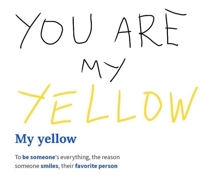 _mymsg's tweet photo. You are my Yellow 💛 https://t.co/4lZzMTPRv6