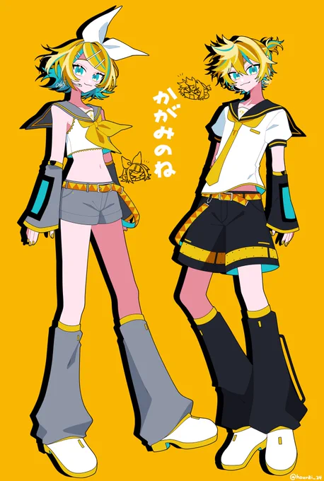 鏡音オンリーコンピ『 #かがみのね 』のジャケットイラスト描きました! 