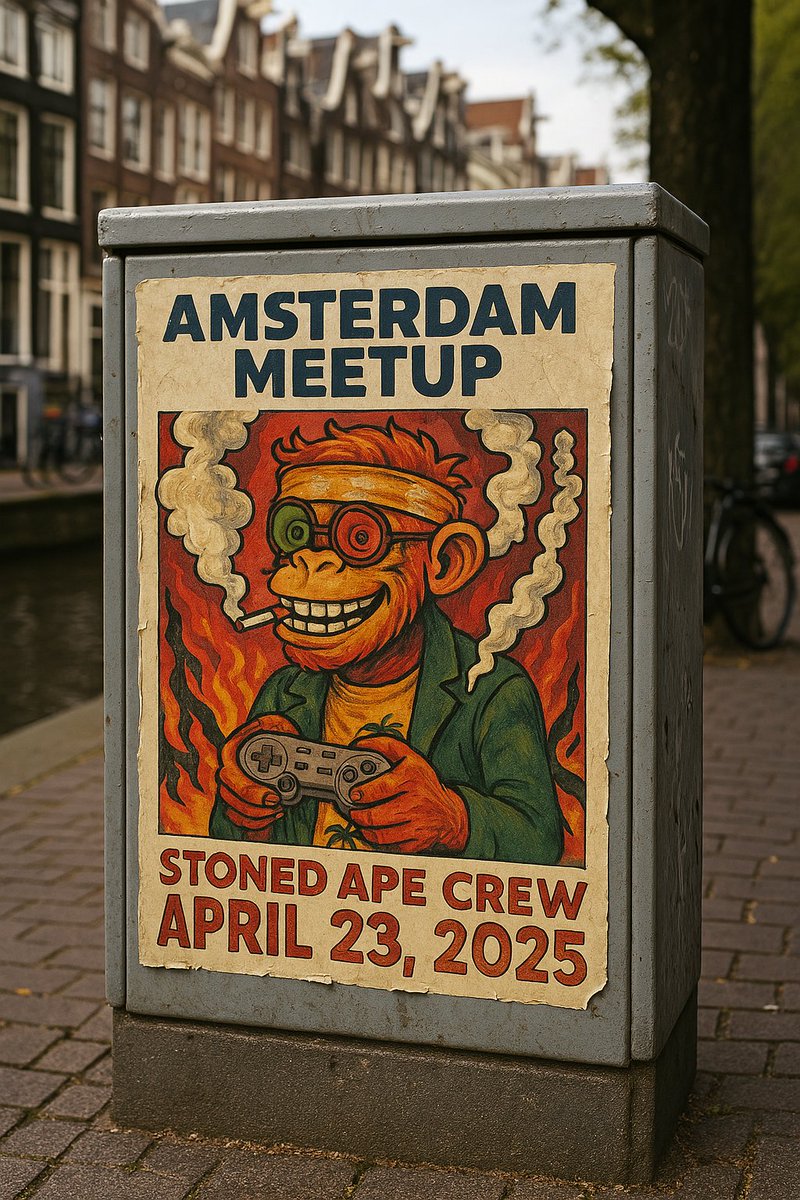 ZeroBlocks.sol (@zeroblocks_sol) on Twitter photo My Shockwave <a href="/StonedApeCrew/">Stoned Ape Crew</a> on a poster?! 👀
It's looking amazing!
The Amsterdam community meetup is getting closer!
#SAC420CONTEST My Shockwave <a href="/StonedApeCrew/">Stoned Ape Crew</a> on a poster?! 👀
It's looking amazing!
The Amsterdam community meetup is getting closer!
#SAC420CONTEST