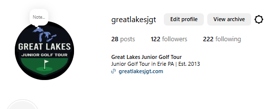 The Great Lakes Junior Tour is on Instagram. Follow today greatlakesjgt