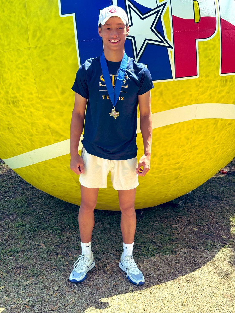 IT'S OFFICIAL! 🏆🎾 STE Timmy Nguyen '25 has done it again TAPPS 4A Men's Tennis Singles 4-Time State Champion. Timmy is an all-star on and off the court. #STESaints #TAPPStennis #StateChamp #BeSTE