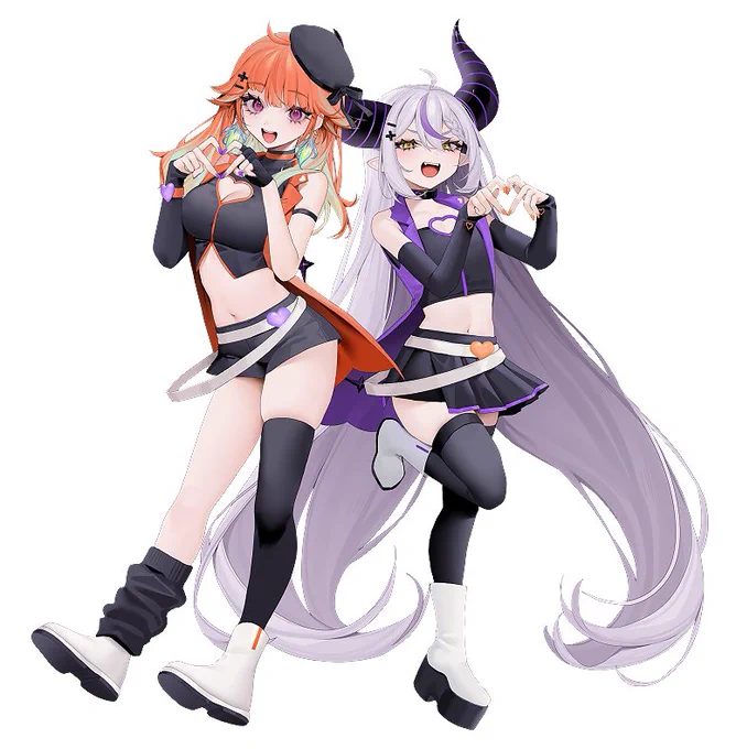 改めまして、ホロライブ所属の小鳥遊キアラさん、ラプラス・ダークネスさんのFAKE HEARTカバーMVのお姿を担当させていただきました!よろしくお願いします 