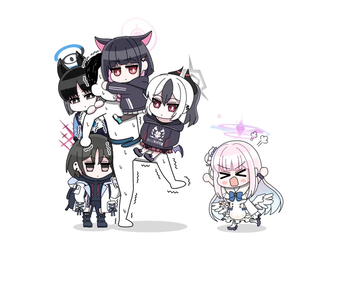 ミカ「近い、近いよ!」「「「「え?」」」」#ブルアカ#ブルーアーカイブ 