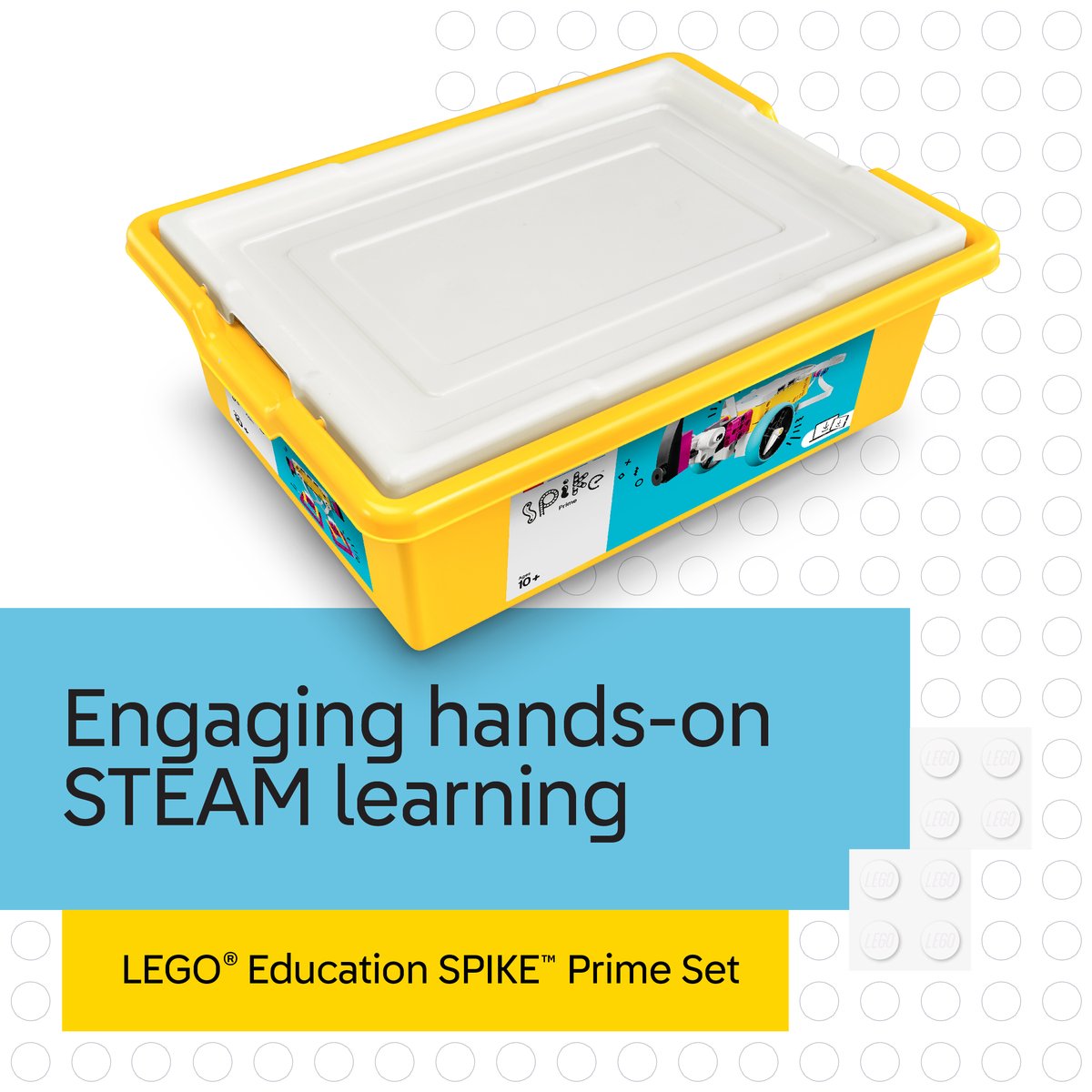 LEGO_Education's tweet photo. Build future-ready skills students will use in school and beyond with LEGO® Education SPIKE™ Prime​. Help your teachers engage middle school students with standards-aligned STEAM learning. https://t.co/xeWGpffREN

#SPIKEprime #HandsOnLearning https://t.co/ToOaZg8RwA