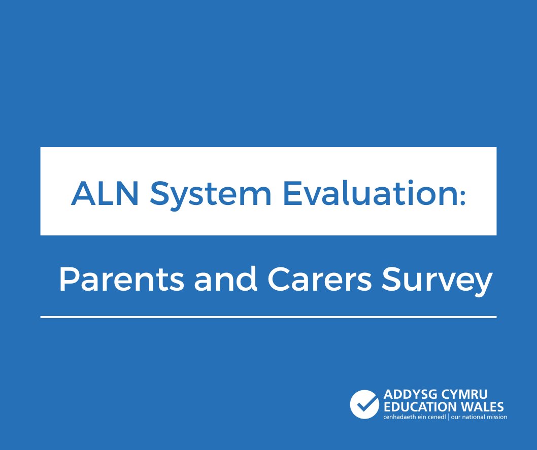 Welsh Government Education (@wg_education) on Twitter photo Parents and carers – share your views on the additional learning needs system in Wales.
Survey closes 15 April.
Take part in our survey and share what’s working well and what could be improved.
smartsurvey.co.uk/s/aln-parents-…
<a href="/FlintshireCC/">Flintshire Council</a>
<a href="/CyngorGwynedd/">Cyngor Gwynedd</a>
<a href="/CaerphillyCBC/">CaerphillyCBC</a> Parents and carers – share your views on the additional learning needs system in Wales.
Survey closes 15 April.
Take part in our survey and share what’s working well and what could be improved.
smartsurvey.co.uk/s/aln-parents-…
<a href="/FlintshireCC/">Flintshire Council</a>
<a href="/CyngorGwynedd/">Cyngor Gwynedd</a>
<a href="/CaerphillyCBC/">CaerphillyCBC</a>