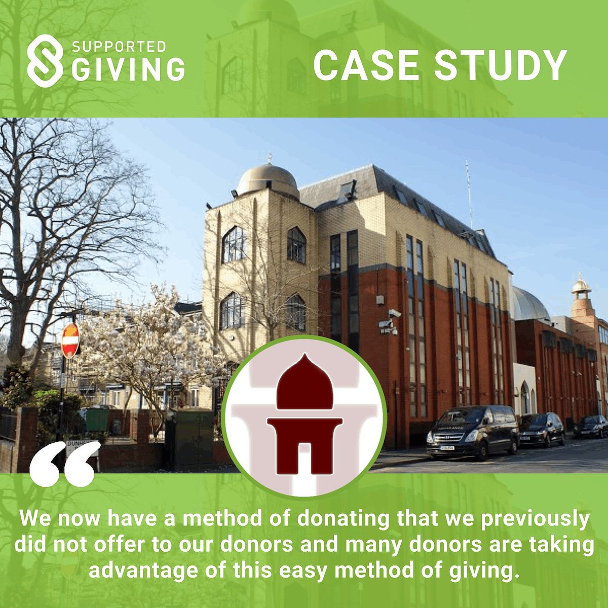 SupportedGiving's tweet photo. Did you know we’ve been helping churches and mosques accept donations online for the past 6 years? 🙌

One of our amazing clients is Croydon Mosque, making giving easier for their community. 💚

Interested in learning more? Click the link below to read their story! ✨👇 https://t.co/sk0m7rQpiM