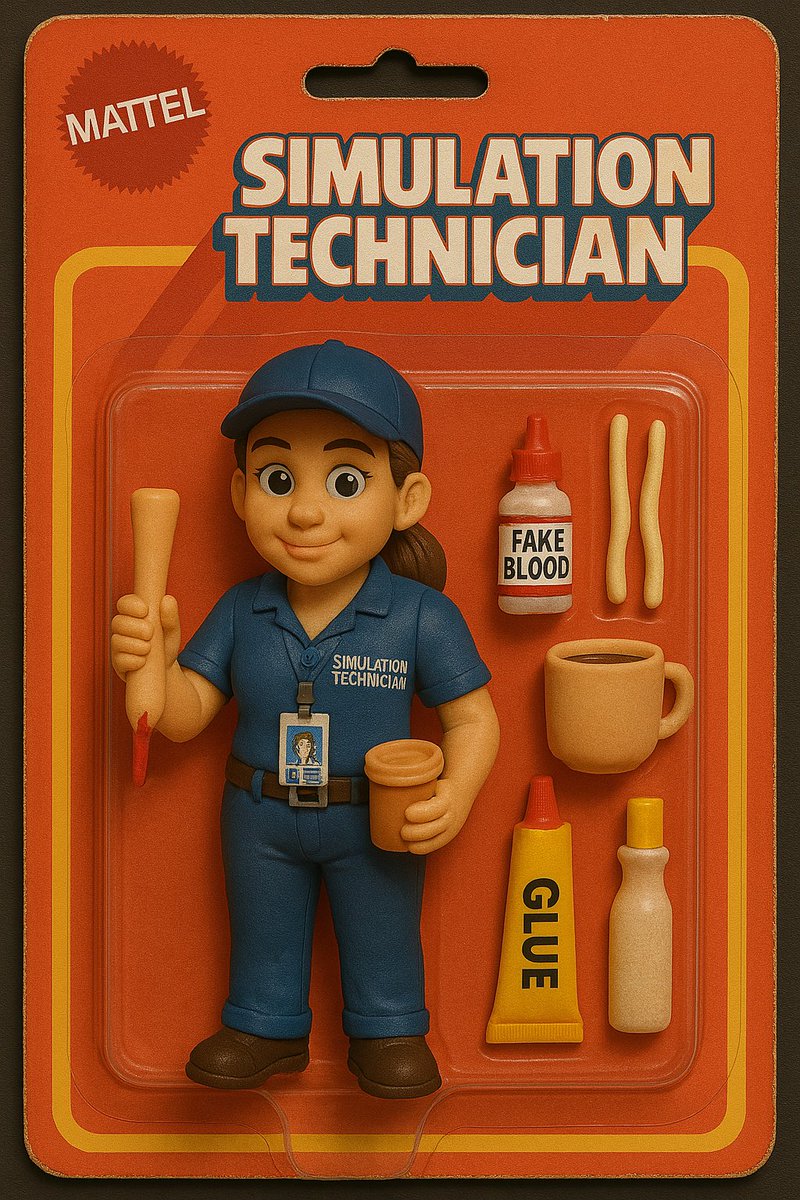 SimandSkills's tweet photo. Sim Tech figurines are now available to purchase 🤩

Including, but not limited to:

🟡 Fake blood
🟡 Glue
🟡 Replacement skins
🟡 Replacement veins
🟡 Moulage
🟡 Coffee

We’re only joking…but how cool are these! We had to jump on this ChatGPT trend.

Tag a Simulation Technician who either of these remind you of in the comments 👇🏻