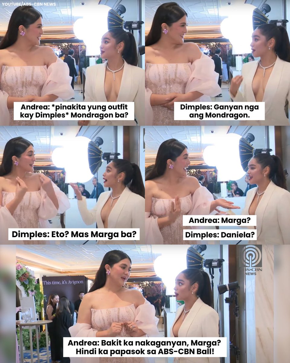 psngayondigital's tweet photo. Andrea: “Bakit ka nakaganyan, Marga? Hindi ka papasok sa ABS-CBN Ball!” 😭😆

(YouTube/ABS-CBN News) https://t.co/yNyVeGPmgZ