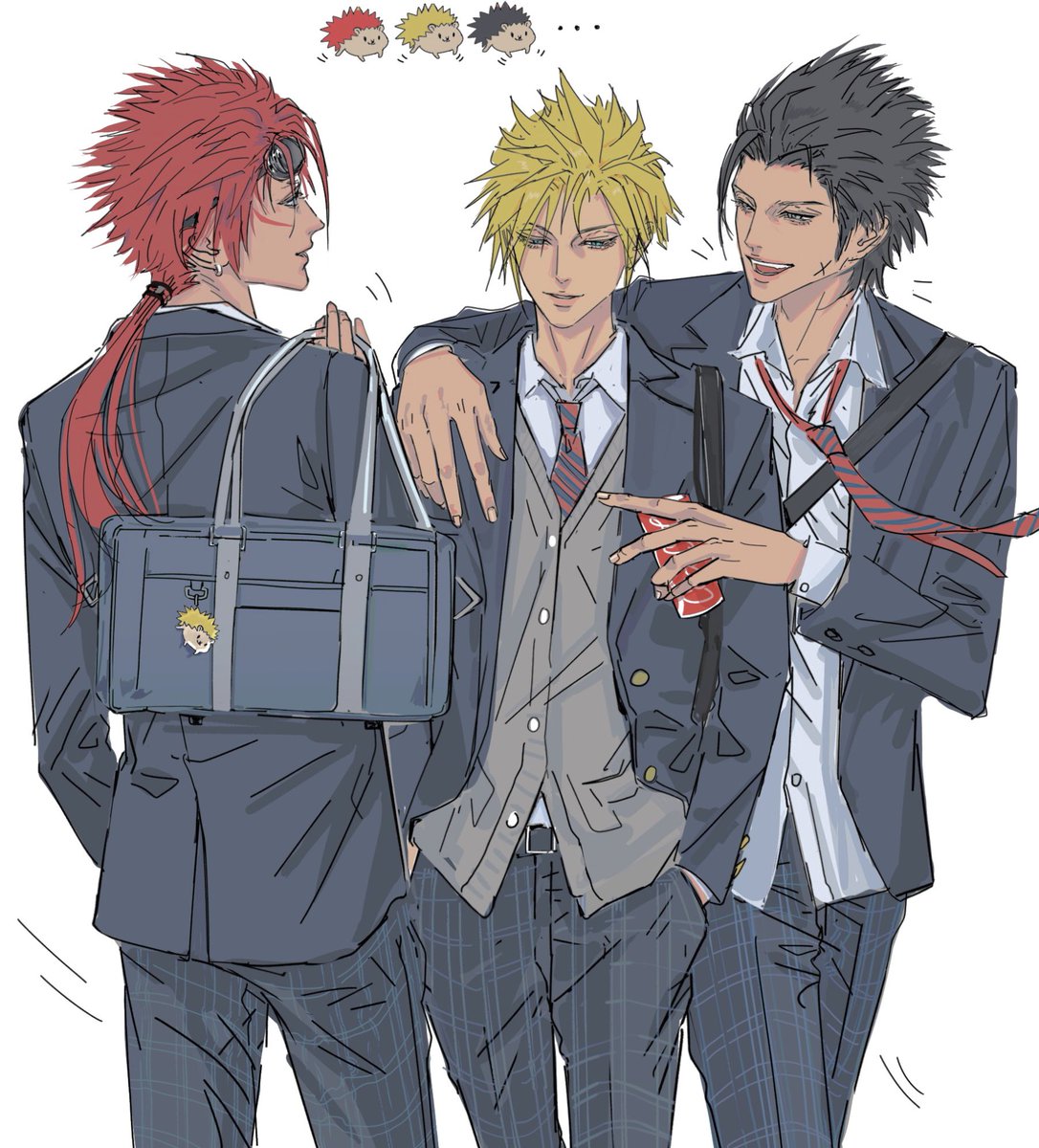 🦔🦔🦔
#FF7 #cloud #zack #reno