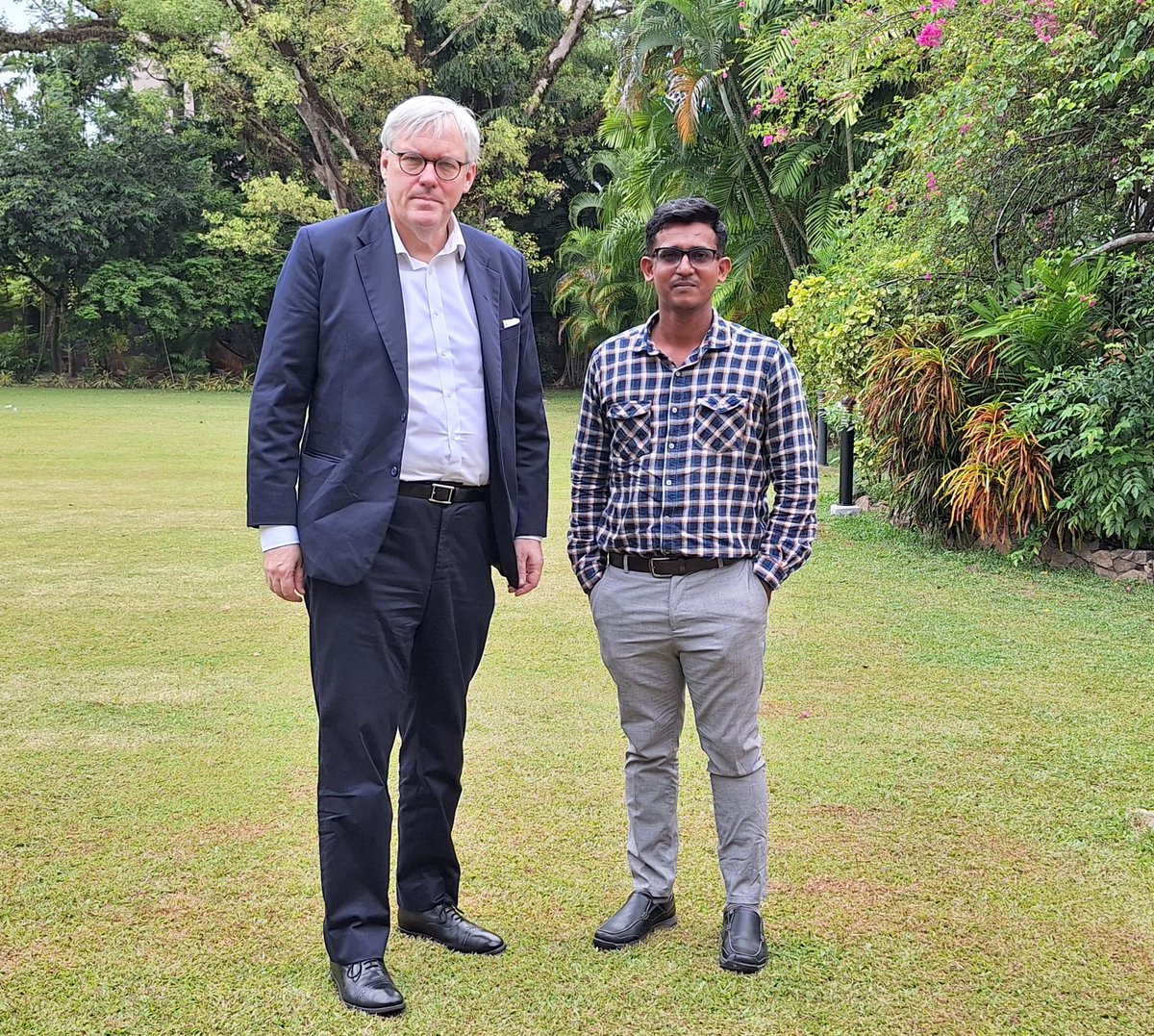 Congratulations to Rubatheesan Sandranthan  for being chosen for the Chevening South Asia Journalism Programme (SAJP). High Commissioner Andrew Patrick met with Rubatheesan to wish him the best of luck before he heads off to the UK.
