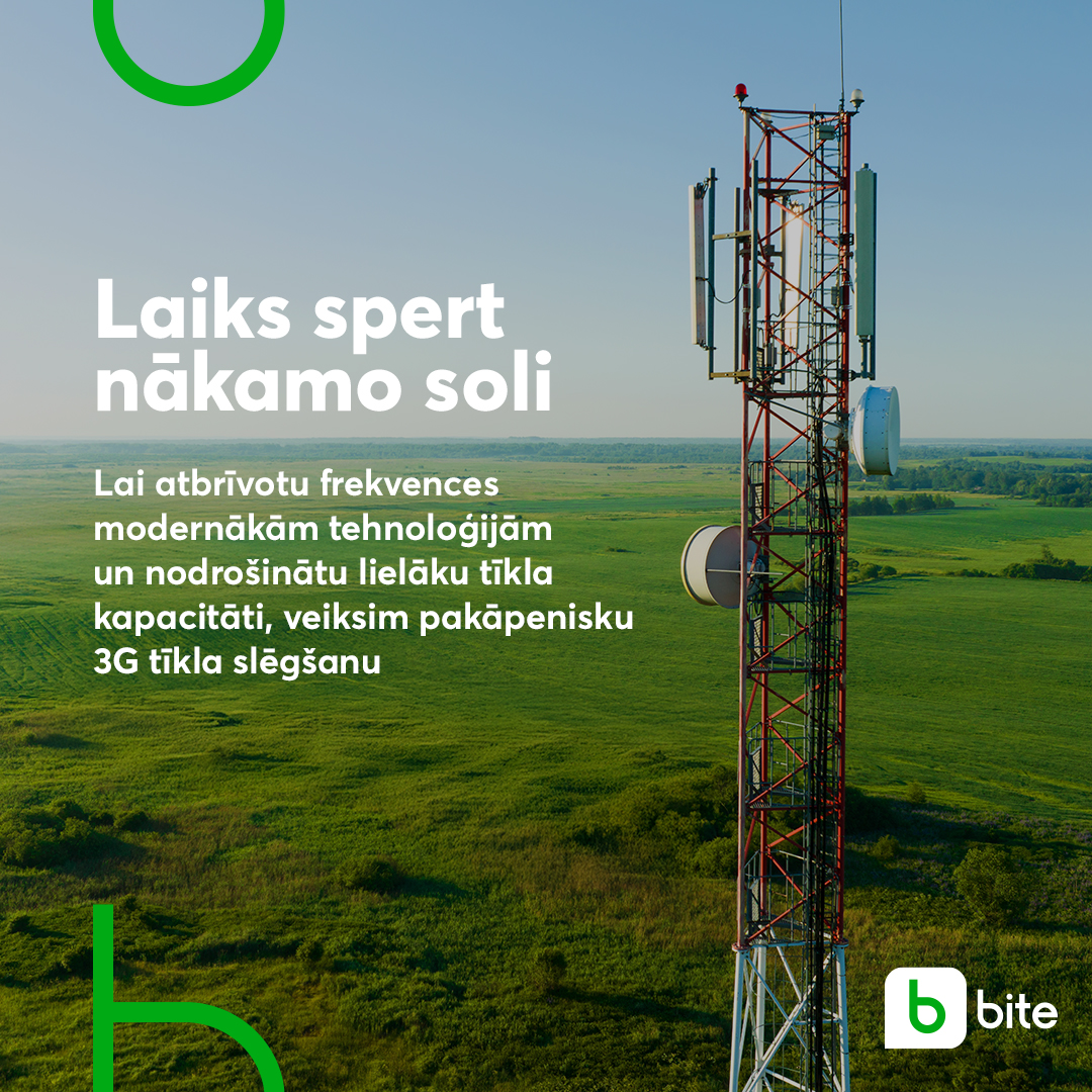⚡ Lai efektīvāk izmantotu mobilā tīkla resursus, veicinātu pāreju uz modernākām tehnoloģijām un uzlabotu klientu pieredzi, 9. aprīlī Salaspilī uzsāksim pilotprojektu pakāpeniskai 3G tīkla atslēgšanai.
🎯 Tā mērķis ir novērtēt reālo 3G atslēgšanas ietekmi un atrast labākos