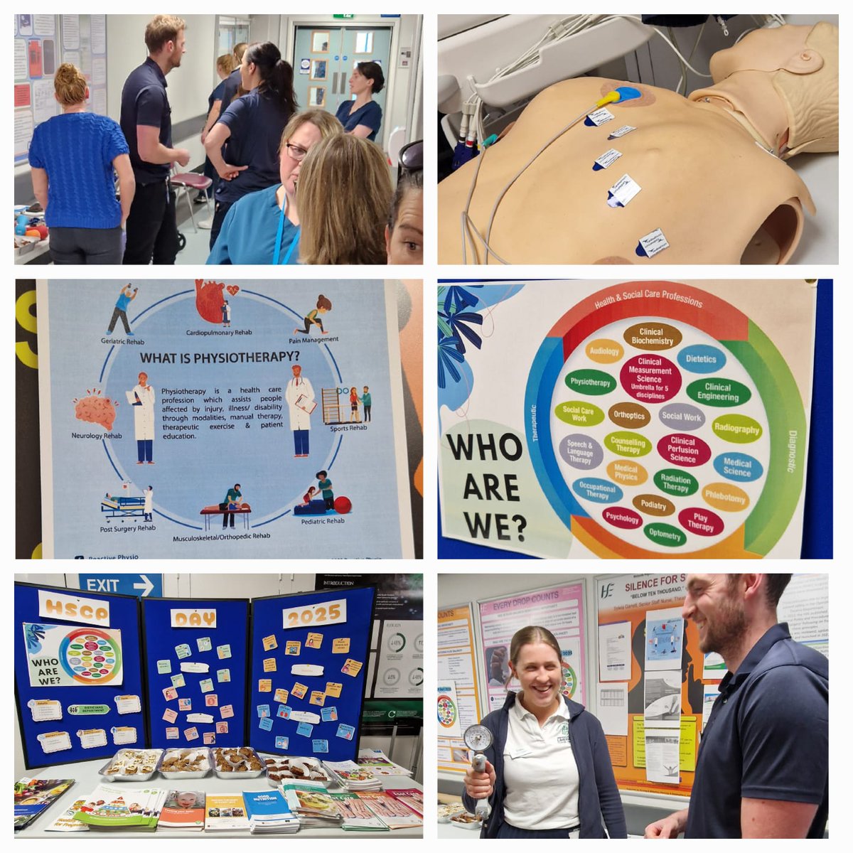 HSEDubMidlands's tweet photo. #MRHPortlaoise HSPC Team held an awareness stand today for #HSCPDay2025 - Innovating Health and Social Care: Embracing Technology, Research and Evidence. Some of the HSCP staff showcased the services available within the hospital and displayed the essential role that HSCPs play. https://t.co/ehrMfdfgMg