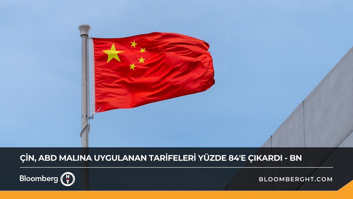 BloombergHT's tweet image. Son Dakika
📍  Çin, ABD malına uygulanan tarifeleri %84'e çıkardı - BN