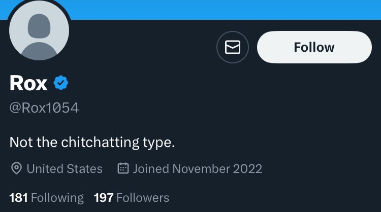 johnbates207's tweet photo. @Rox1054 @mgb5000 @catgyoung Not the chit-chatting type, really? And yet you’re on here blathering about things you don’t know shit about on the daily, like a typical #bluecheckbot. https://t.co/faiCnxN8NU