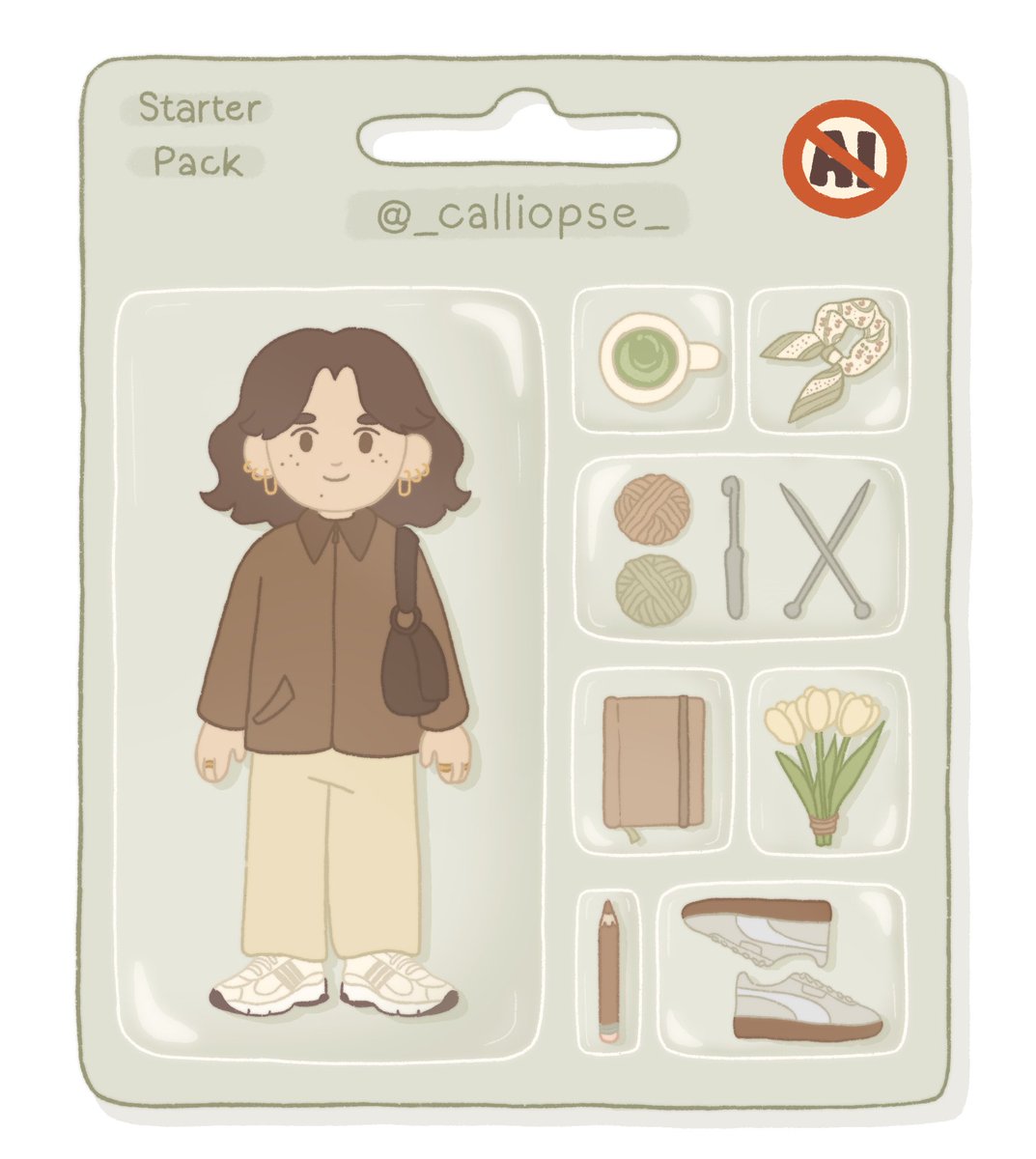 _calliopse_'s tweet photo. D’après la super idée de @_patouret ! 
Marre également de voir cette trend IA partout, autant la faire soi-même. #starterpacknoai https://t.co/JeFFIwtyQD