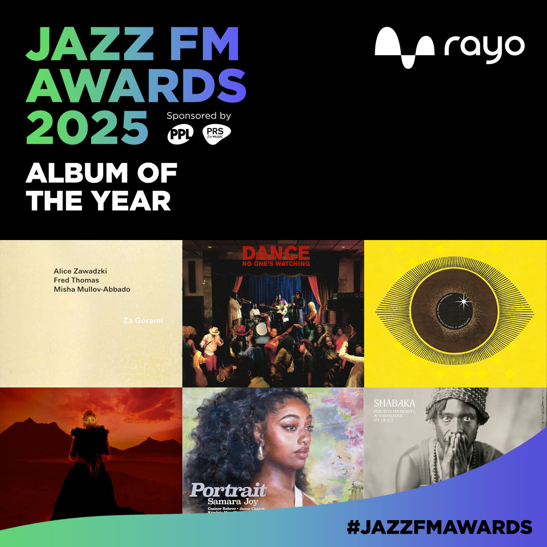 Jazz FM (@jazzfm) on Twitter photo The Jazz FM Award for Album of the Year. ✨
Sponsored by <a href="/HelloRayoUK/">Rayo</a>
Nominees: <a href="/EzraCollective/">Ezra Collective</a> <a href="/OfficialMeshell/">Meshell Ndegeocello</a> <a href="/AliceZawadzki/">Alice Zawadzki</a> <a href="/shabakah/">SHABAKA</a> <a href="/MishaMAmusic/">Misha Mullov-Abbado</a> <a href="/FredThomMusic/">Fred Thomas</a> <a href="/nubya_garcia/">Nubya Garcia</a> & Samara Joy. The Jazz FM Award for Album of the Year. ✨
Sponsored by <a href="/HelloRayoUK/">Rayo</a>
Nominees: <a href="/EzraCollective/">Ezra Collective</a> <a href="/OfficialMeshell/">Meshell Ndegeocello</a> <a href="/AliceZawadzki/">Alice Zawadzki</a> <a href="/shabakah/">SHABAKA</a> <a href="/MishaMAmusic/">Misha Mullov-Abbado</a> <a href="/FredThomMusic/">Fred Thomas</a> <a href="/nubya_garcia/">Nubya Garcia</a> & Samara Joy.