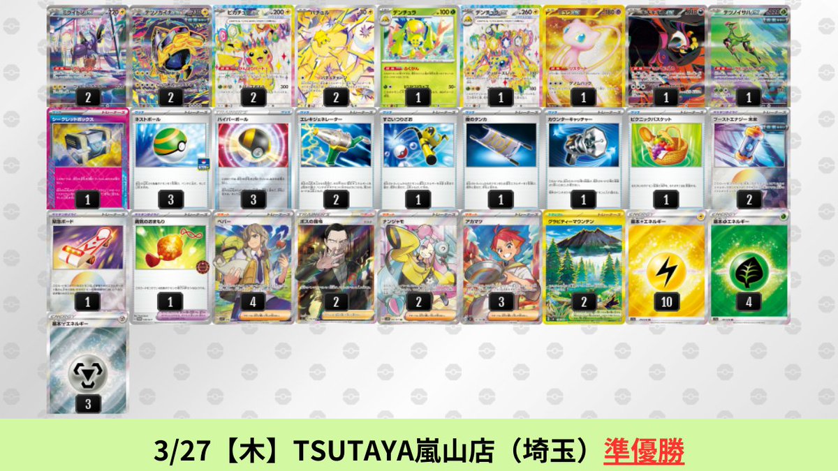 【シティリーグ優勝】4/20 バチュルバレット デッキ Gレギュ以降構築 ポケモン - 最新 シティリーグ優勝 バチュルバレット デッキ G