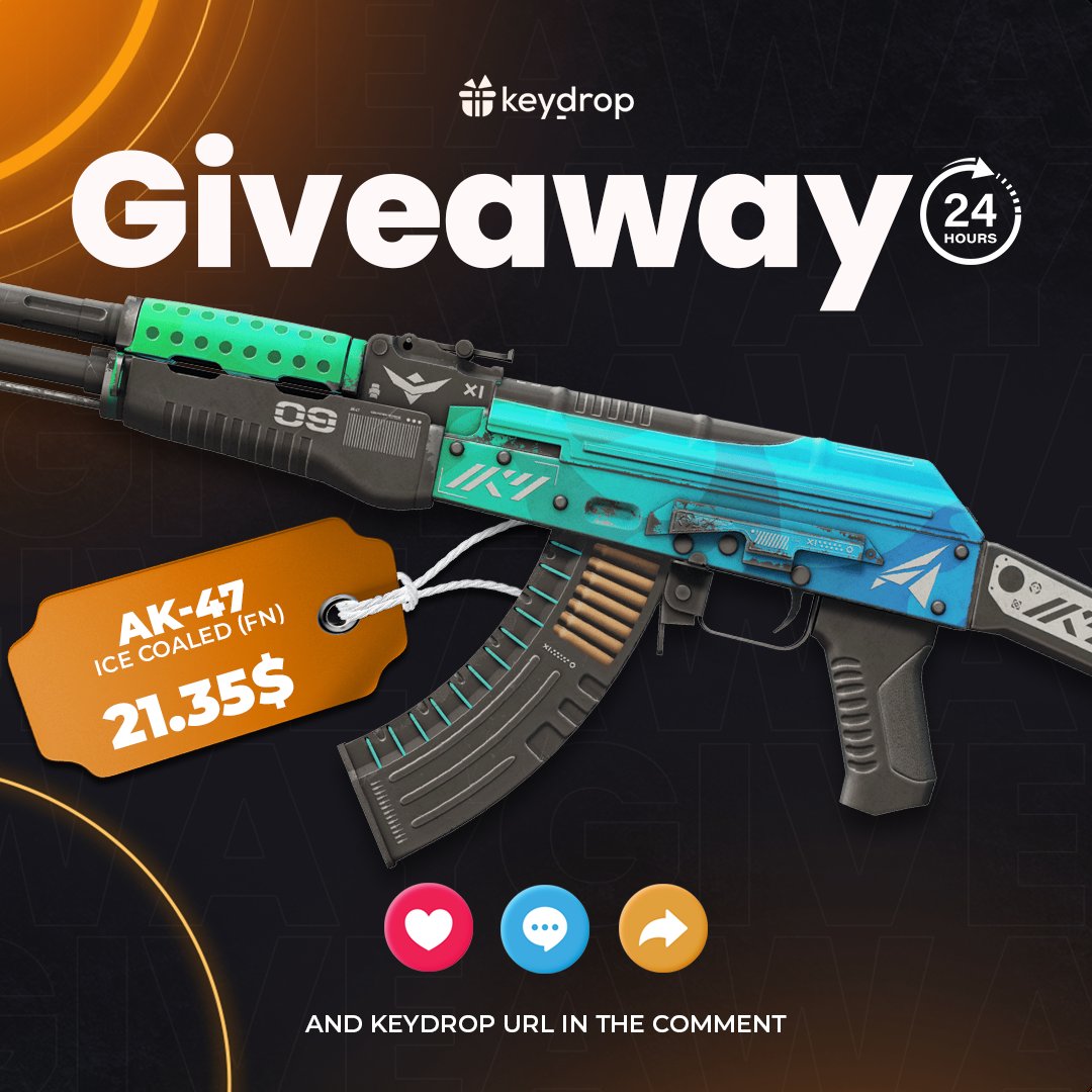 🏆 Ready to grab a FREE skin? Just follow these steps 👇

❤️ Like last 3 posts
🤝 Follow us!
🔁 Retweet!

⏰ Wait 24 hours!
⚠️ Remember to add your keydrop profile url in the comments