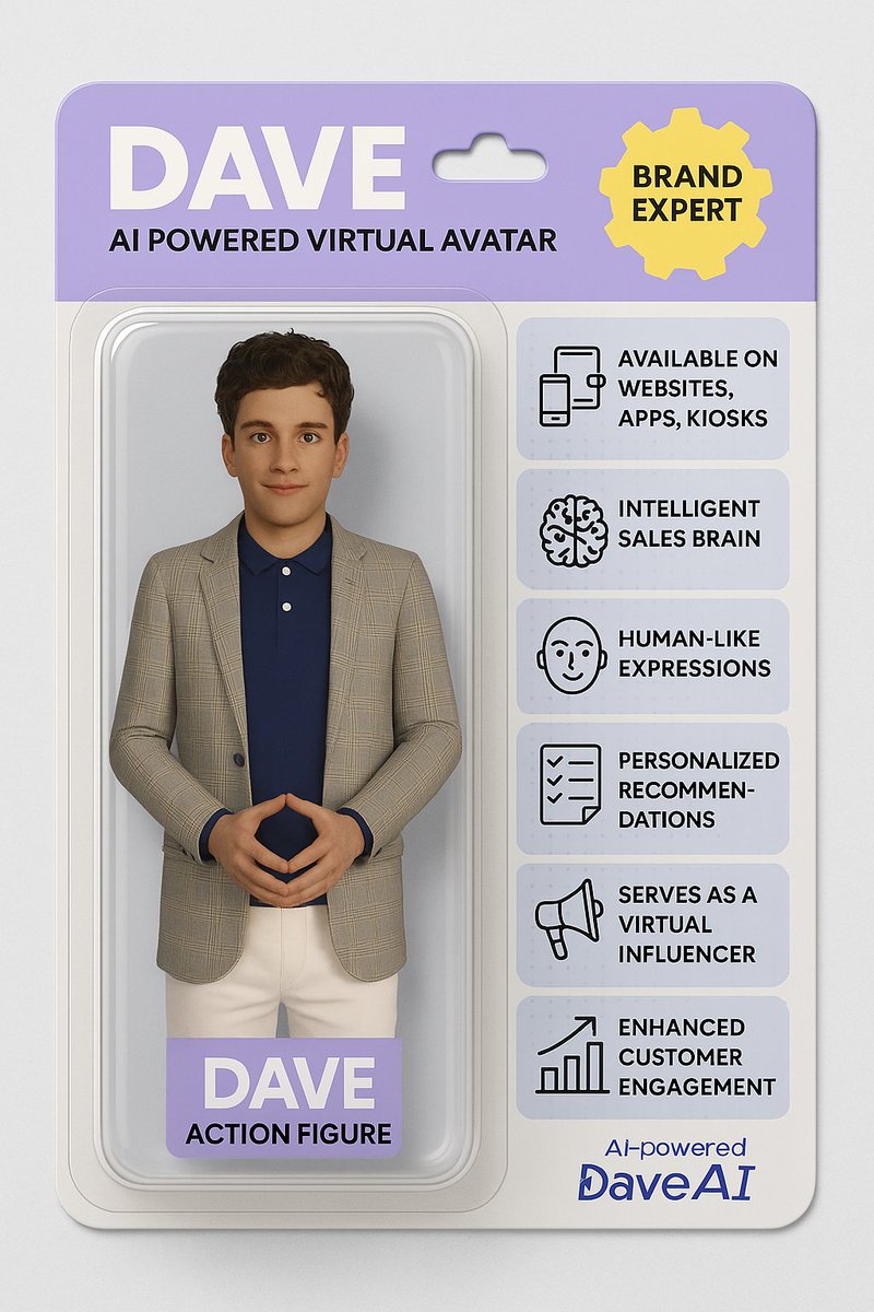⚠️WARNING: Opening this package may result in skyrocketing customer engagement levels!

#AI #VirtualAvatar #ChatGPT #ActionFigure #Trend #BrandExpert