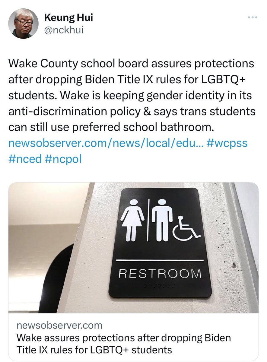 This is Wake County North Carolina. They need to loose their funding <a href="/POTUS/">President Donald J. Trump</a> <a href="/Linda_McMahon/">Linda McMahon</a> <a href="/usedgov/">U.S. Department of Education</a> <a href="/AGPamBondi/">Attorney General Pamela Bondi</a>