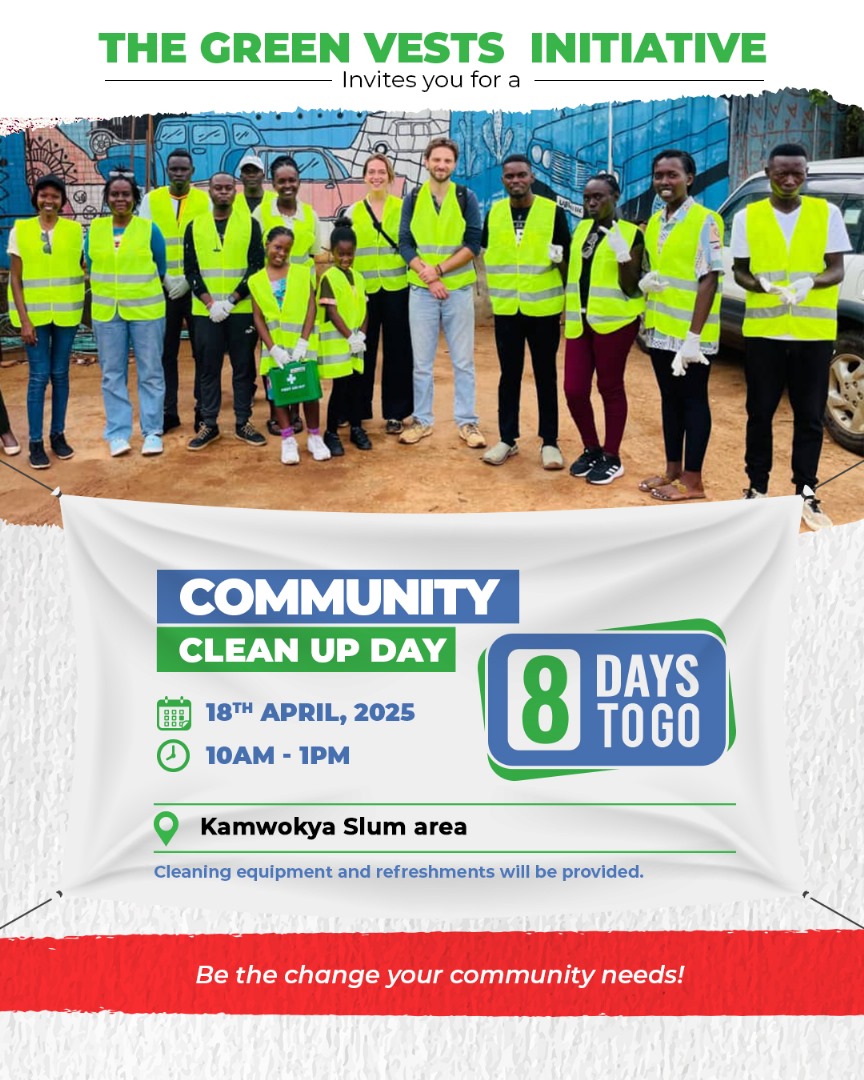 greenvestsug's tweet photo. Countdown has begun!🥳
#Kamwokya, we’re coming with brooms, gloves, and Green Vests! Cleanup Day is loading… Let’s sweep change into our streets!
#greenvests
#Cleancommunities
#KamwokyaEdition https://t.co/BjerXrJpLA