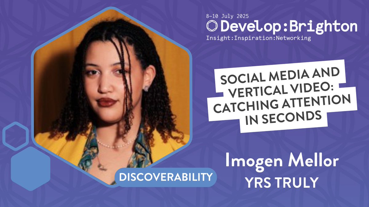 Capturing the attention of an audience shouldn't be left to luck on socials. @yrstrulyuk's Imogen Mellor (<a href="/ImoMellor/">Imogen Calypso Mellor</a>) joins us this summer to share tips on how to catch the eyes of your audience! #DevelopConf