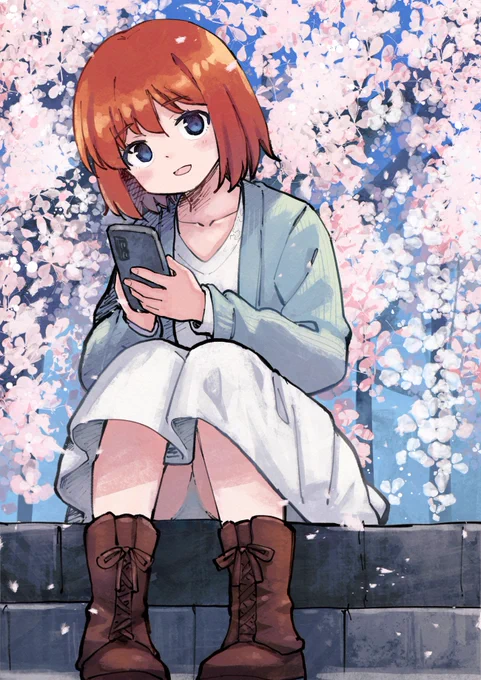 満開の桜を見つけたので今日はしあわせ
