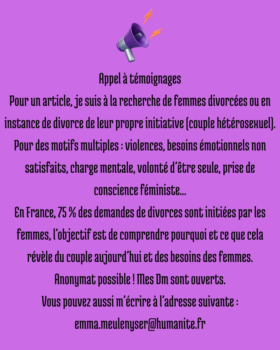 Appel à témoignages pour l'<a href="/humanite_fr/">L'Humanité</a>. N'hésitez pas à m'écrire.