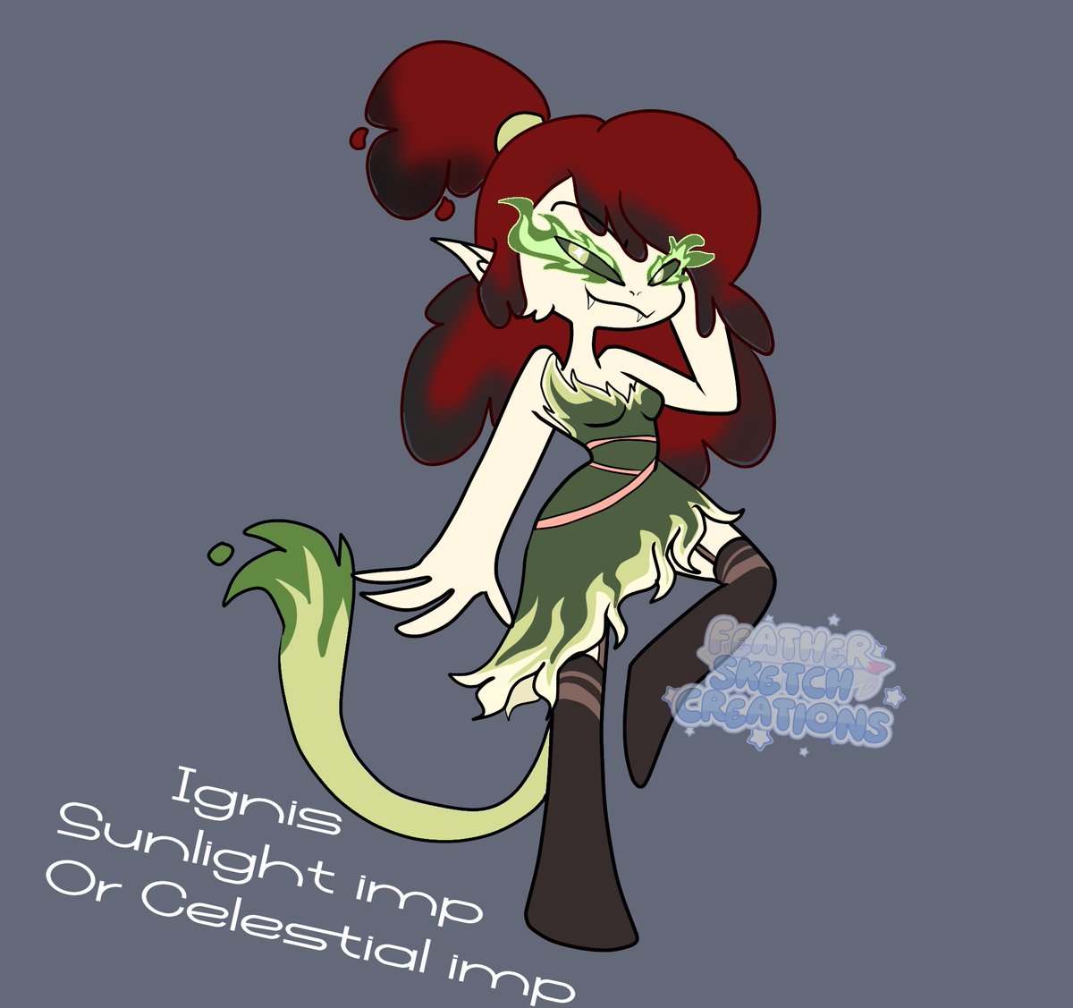 xFeatherSketchx's tweet image. I still got helluva boss ocs left for sale that i dont use anymore. The Goetia  has a price drop to $40 and comes with a vtuber model. 
The sunlight imp oc is $30. 

#helluvaboss #helluvabossadopt #helluvabossoc