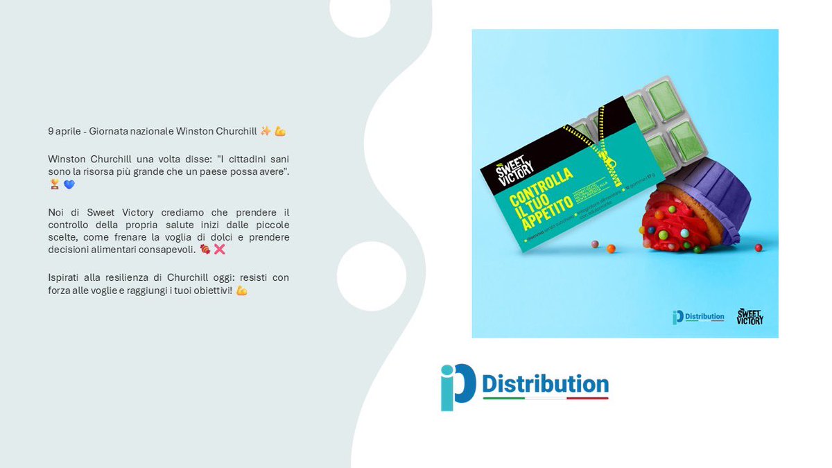 ipdistribution's tweet photo. #IPD #IPDistribution #distribuzione #Qualità&amp;Innovazione #integratori #operazionedetox #shoponline #perdipeso #dieta #controllailtuometabolismo #nozuccheri #Riprendiilcontrollo #SweetVictory #WinstonChurchillday #DolceVittoria #SceltePiùSane https://t.co/XyKUtd2m82