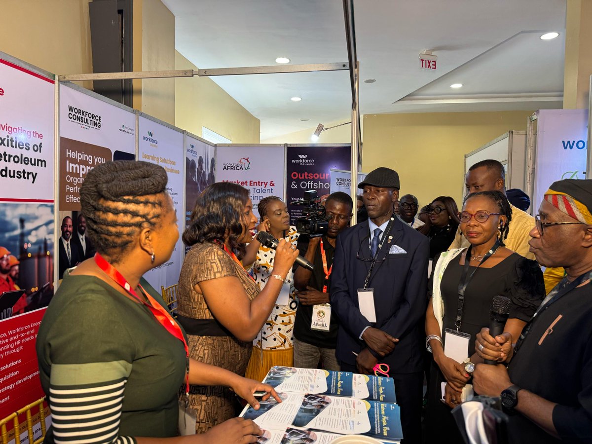 workforce_group's tweet photo. We’re live at CIPM Lagos Conference 2025!

Day 1 kicked off with bold conversations around “The Evolving Ecosystem: Collaborating for Business Success”

We're connecting with HR leaders and sharing how Workforce Group supports future-ready teams. https://t.co/DYWP1qV00y