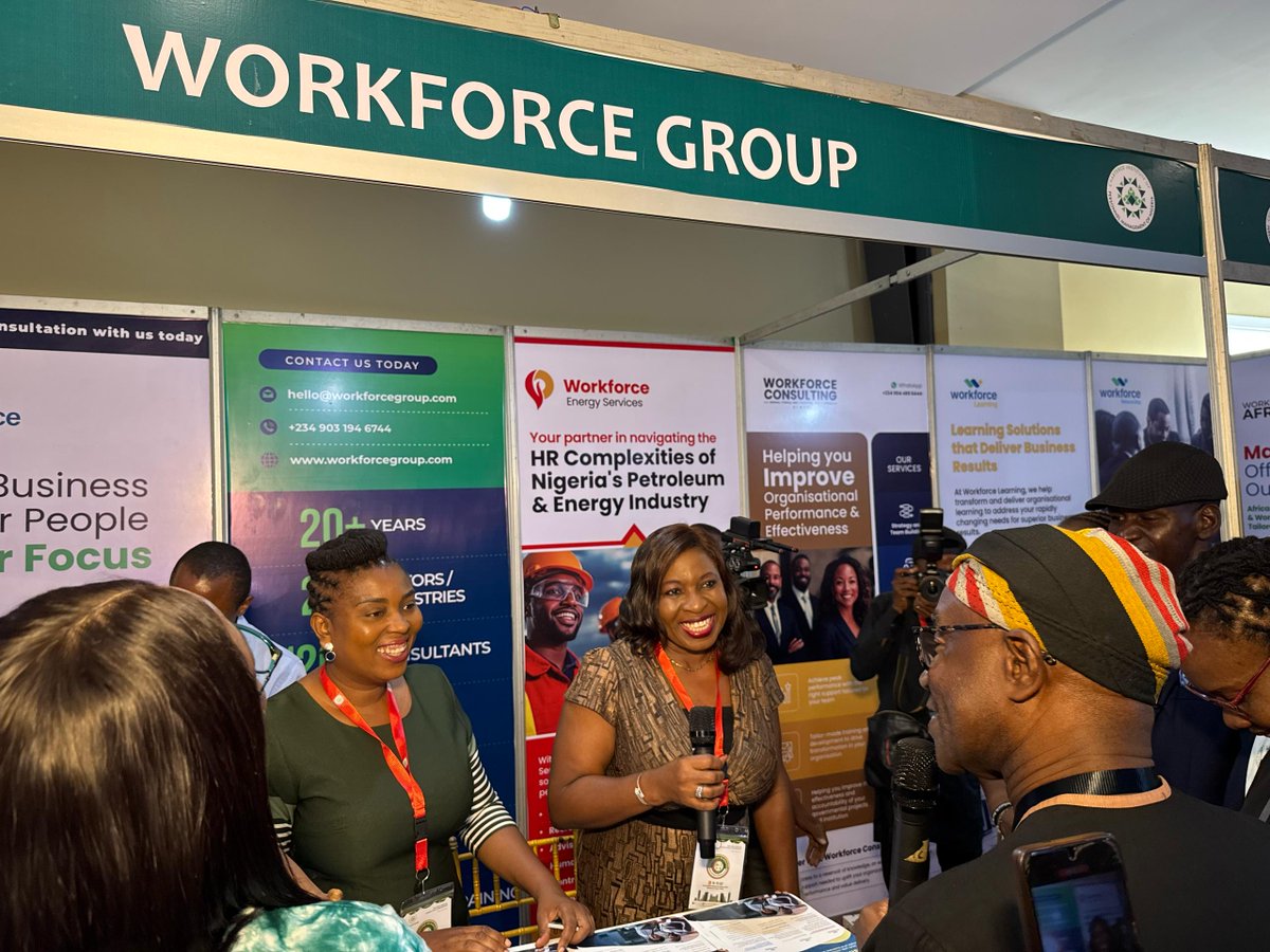 workforce_group's tweet photo. We’re live at CIPM Lagos Conference 2025!

Day 1 kicked off with bold conversations around “The Evolving Ecosystem: Collaborating for Business Success”

We're connecting with HR leaders and sharing how Workforce Group supports future-ready teams. https://t.co/DYWP1qV00y