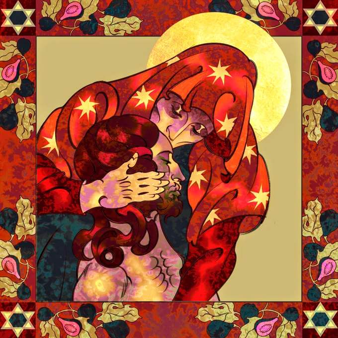 Hi!! My name is Sava and I'm a young artist from Ukraine! In my works, I explore folklore, religion, and my own identity! #PortfolioDay