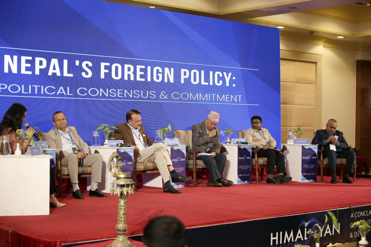 HimalayanD_'s tweet photo. Himalayan Dialogue 2025 – Session 3
Theme: Nepal's Foreign Policy: Political Consensus &amp; Commitment

Can Nepal shape a strong and unified foreign policy despite its political diversity?

Watch now: https://t.co/KiqRAiu2jv https://t.co/qOmXMUksqp