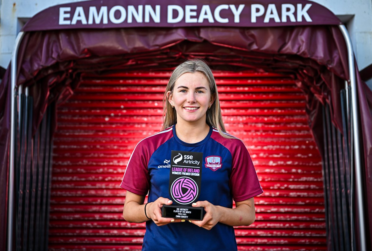 Galway United’s Emma Doherty is the SSE Airtricity Player of the Month for March

The attacker scored three goals in her side’s opening three games as Galway United recorded three victories in a row.

📸 Sportsfile
