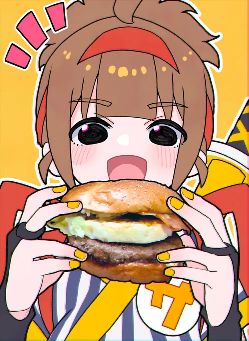 オタクだから侍マック炙り醤油風 たまごベーコン肉厚ビーフ(名前なげぇ)食べたよファーストフードたまにしか食べないけどメッチャ美味いね…!#サムライたまご食べ美 