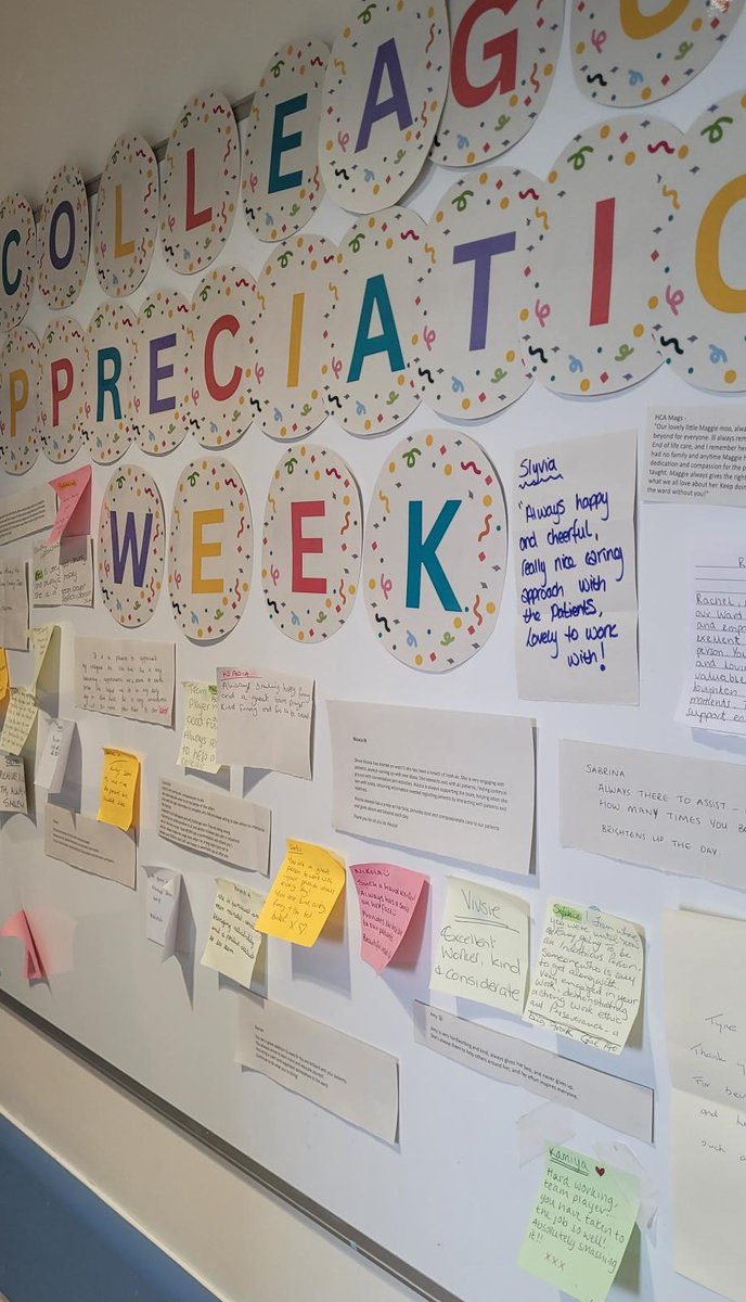Enhanced Care CHFT 🦋 (@enhancecarechft) on Twitter photo Ward 5 <a href="/CHFTNHS/">Calderdale and Huddersfield NHS Foundation Trust</a> are celebrating colleague appreciation week. They have a treat table and a positivity board with appreciation messages written from colleagues on the ward about eachother #NHS #KindnessMatters #appreciated Ward 5 <a href="/CHFTNHS/">Calderdale and Huddersfield NHS Foundation Trust</a> are celebrating colleague appreciation week. They have a treat table and a positivity board with appreciation messages written from colleagues on the ward about eachother #NHS #KindnessMatters #appreciated