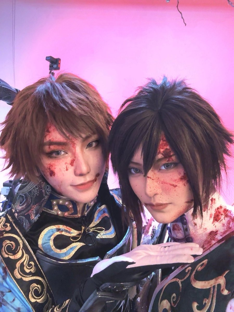 Renata000321's tweet photo. 之前拍攝的集郵和花絮也放一下
姜維：攖寧
鍾會：洛神

#真三國無雙 #cos https://t.co/ucozNFlOwz