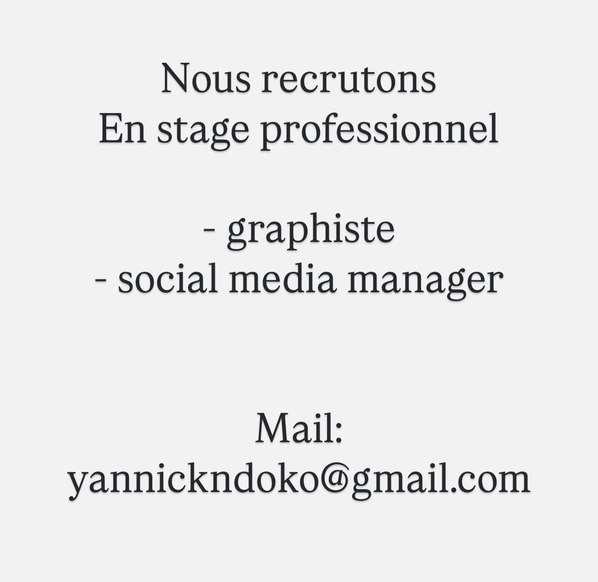 AllsmartCm's tweet photo. Alerte recrutement ⚠️⚠️⚠️ https://t.co/n5K20GDayD