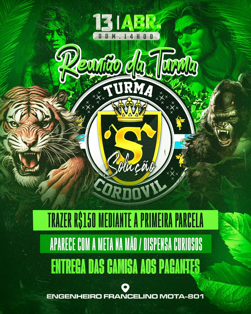 Domingo é dia…
 1 reunião da turma, todos que estão interessados chegar com o valor, dispenso curiosos !! 
 
Reunião, churrasco e piscina domingão completo !!!